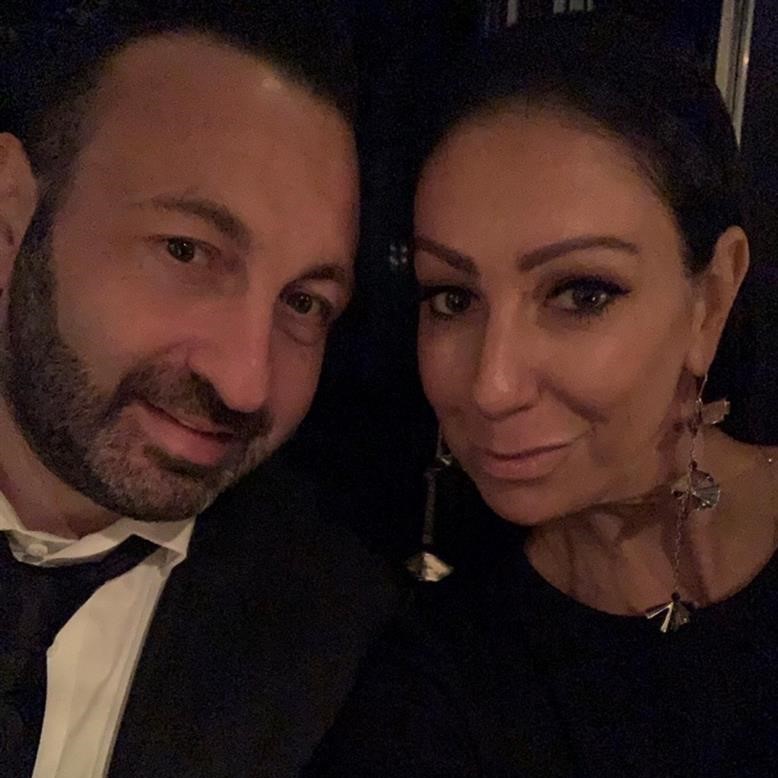 Jaclyn Hadida with her husband